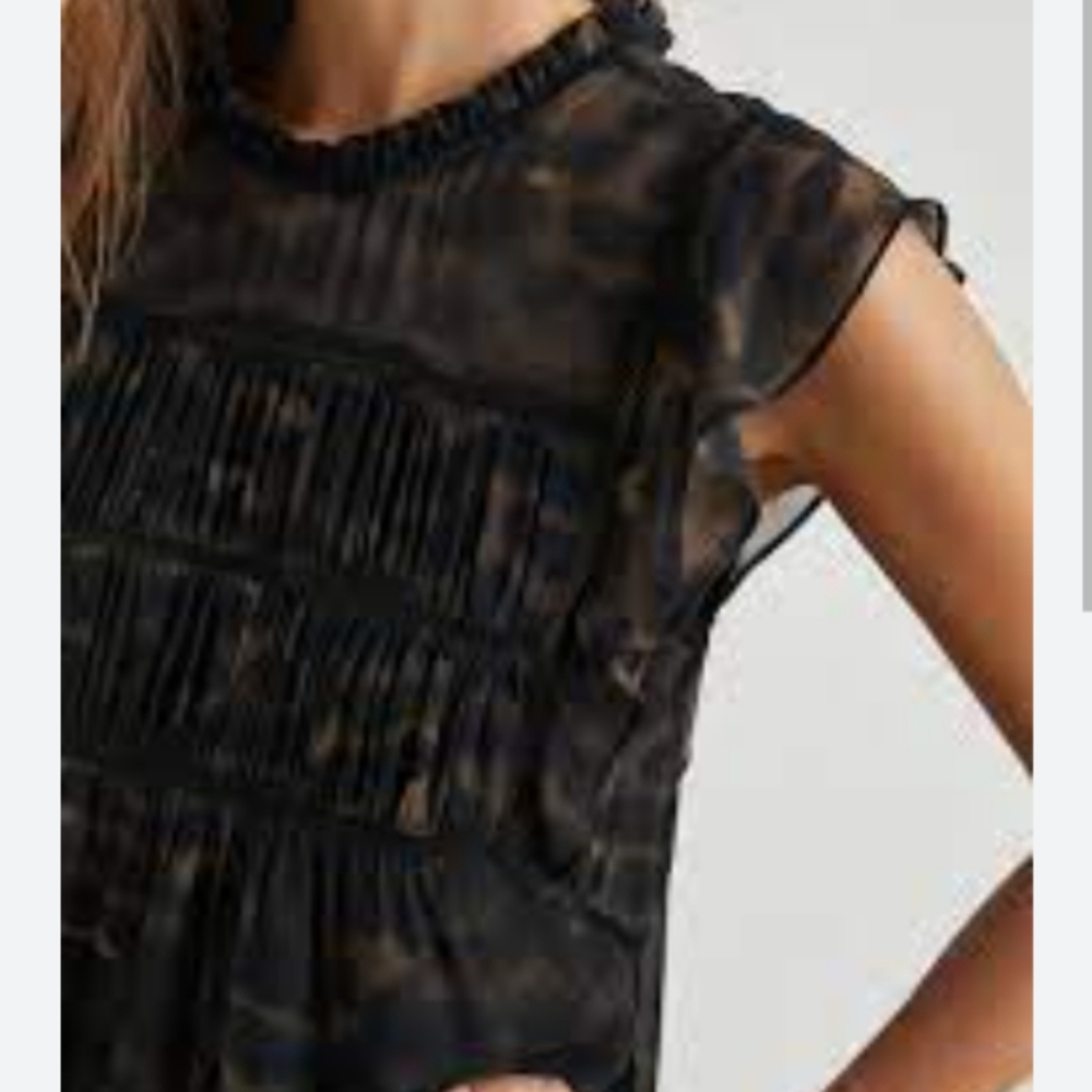 Rails Filomena Umber Leopard Blouse size Large - Picture 2 of 5